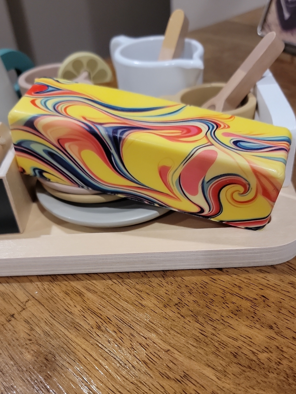 Butter Squishy Tie-DYE Butter Stick Soft Squeeze and Slow Rising Soft Sensory - Picture 5 of 5